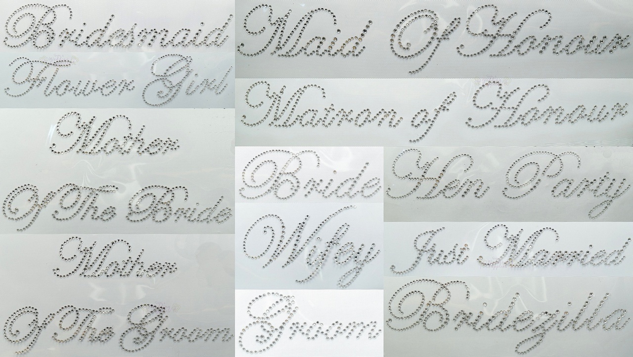 Wedding Iron On Transfers